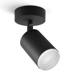 Philips Hue FUGATO LED RGBW 1xGU10/4,2W/230V dimm. fekete spotlámpa
