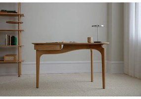 Ezüstszínű LED dimmelhető asztali lámpa fém búrával (magasság 31 cm) Asteria Move – UMAGE