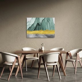 Üveg kép - Smaragdhegység N⁰3 (70x50 cm)