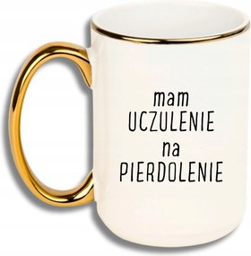 Bögre Nagy Fehér Arany Rant Vicces Ajándék Allergiás Vagyok