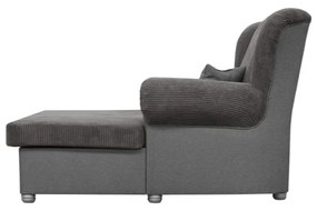 Szürkésbarna kordbársony heverő Lord – Ropez