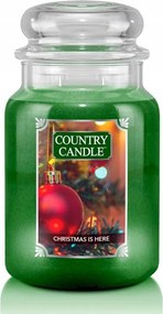Christmas Is Here Country Candle (Kringle) nagy illatgyertya (652g)