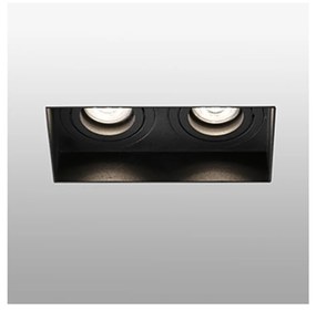FARO HYDE fürdőszobai süllyeszthető lámpa, trimless, perem nélküli, forgatható, fekete, GU10 foglalattal, IP20, 40123