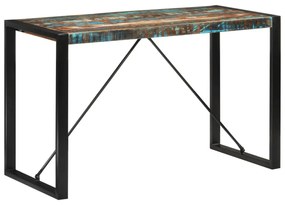 tömör újrahasznosított fa étkezőasztal 120 x 55 x 76 cm