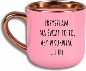 Bögre Rózsaszín Elegáns Nagy Vicces Ajándék Jöttem A Világra