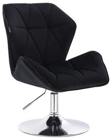HR212 Fekete modern velúr szék