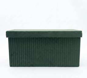 MALAGA összehajtható tárolós puff 76 cm ,zöld