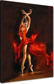 Vászonkép 60x80 Szenvedélyes tánc Nő