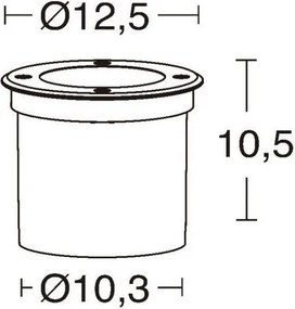 Novolux LOO 183A-L0206A-30 Kerti lámpa 1x6W/LED 175LM IP67