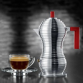 Pulcina eszpresszó kávéfőző, 150ml, piros - Alessi