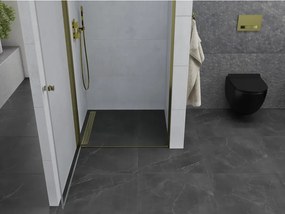 Mexen PRETORIA zuhanyajtó 70 cm, átlátszó üveg / arany, 852-070-000-50-00