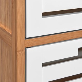 WHITE SANDS polc, 3 fiókkal 45x30x85cm