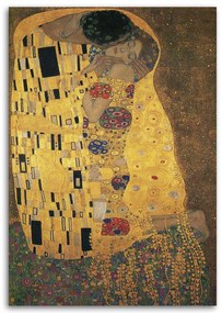 Gario Vászonkép Csók - Gustav Klimt, reprodukció Méret: 80 x 120 cm