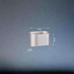 FISCHER&HONSEL 30425 WALL Modern Kültéri Fali Lámpa Ezüst LED IP44