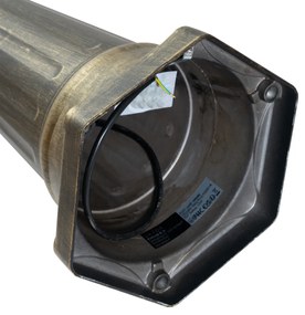 Klasszikus kültéri lámpás antik arany színben, átlátszó üveggel, 198 cm, IP44 - London