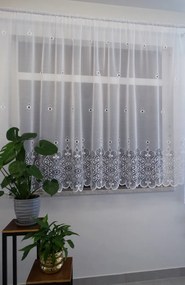 Mg Függöny jacquard 306584 Fehér 250cm magas lengyel 0,5m