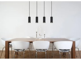 Globo 57918-4HB - Csillár zsinóron JAMES 4xGU10/25W/230V fekete