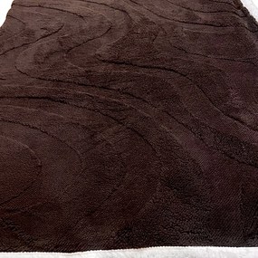Luxus báránytakaró sötétbarna mikroplüssből 150x200cm TiaHome