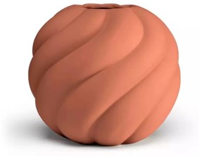 Twist Ball váza, 20cm, tégla - COOEE