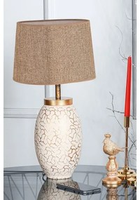 Asztali lámpa 1xE27/40W/230V bézs/arany