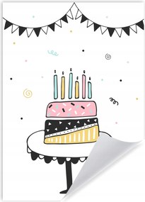 Születésnapi Torta Poszter 50X70 cm Ideális Születésnapra
