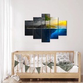Két oldalt mutató kép (150x105 cm)