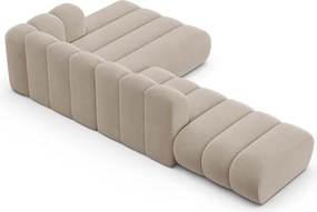 Bézs sarokkanapé (jobb oldali) Lupine – Micadoni Home