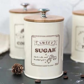 Tea-, cukor- és kávétartó doboz