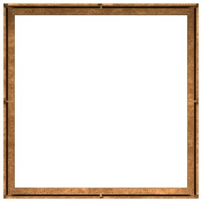 ültető rozsdás 100x100x30 cm időjárásálló acélból