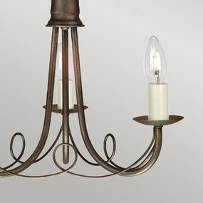 Elstead Lighting MINSTER MN3-BLK-GOLD Csillár 3x60W/E14