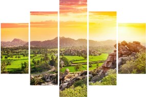Kép a Hampi-völgyről Indiában (150x105 cm)