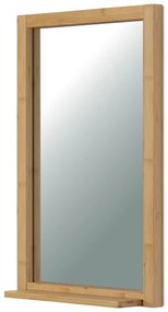 Fali tükör B043 NAT, bambusz, M