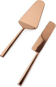 Rozsdamentes acél torta tálaló készlet 2 db-os Hestia – Bizzotto