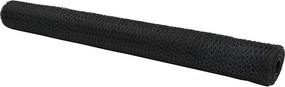 vidaXL Hexagon kerítés Szürke 1 x 10 m PVC