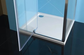 Polysan, EASY LINE zuhanykabin három falú 800-900x800mm, forgóajtós bal / jobb változat, Tégla üveg, EL1638EL3238EL3238