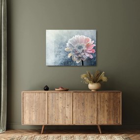Kép - téli virág (üvegen) (70x50 cm)