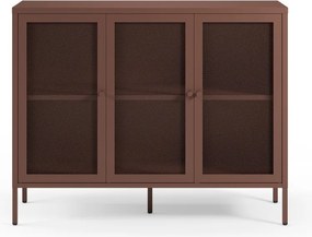 Borvörös fém komód 121x90x40 cm Fayna – Marckeric