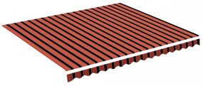 narancssárga és barna csere napellenző ponyva 4 x 3,5 m