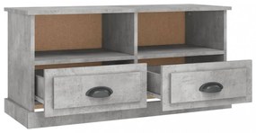 betonszürke szerelt fa TV-szekrény 93 x 35,5 x 45 cm