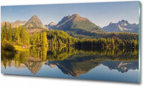 Fotó üvegkép Móló a tóparton 125x50