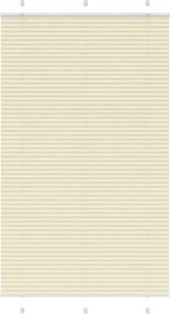 vidaXL pliszírozott redőny krém 120x200 cm szövetszélesség 119,4 cm
