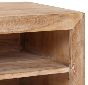 világosbarna tömör akácfa TV-szekrény 120 x 30 x 40 cm