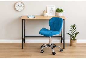 Dolgozószobai szett íróasztal TAYLOR SONOMA 100x50 cm + irodai szék AVOLA VELVET királykék
