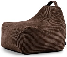 Sötétbarna kordbársony gyerek babzsákfotel Game Amuse – SLOWDOWN