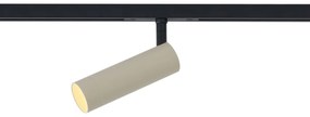 Modern bézs spotlámpa feketével 1 fázisú sínrendszerhez GU10 35mm - Slimline Uzzy