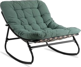 Hintaszék zöld színben AURORA