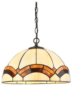 Prezent 229 - Csillár láncon TIFFANY 2xE27/60W/230V