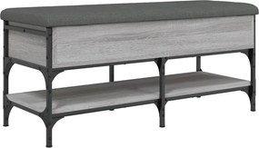 vidaXL szürke sonoma színű szerelt fa cipőtároló pad 102 x 42 x 45 cm