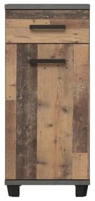 VENOM fürdőszobai szekrény antracit/barna