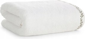 Kéztörlő kicsi 30X50 fehér, apró hímzéssel